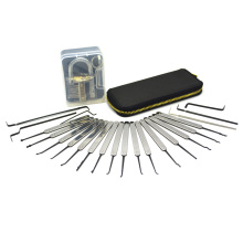 High Quality Locksmith Tools Lock Pick Set With Transparent Practice Lock Lock Picking Tools YS500066